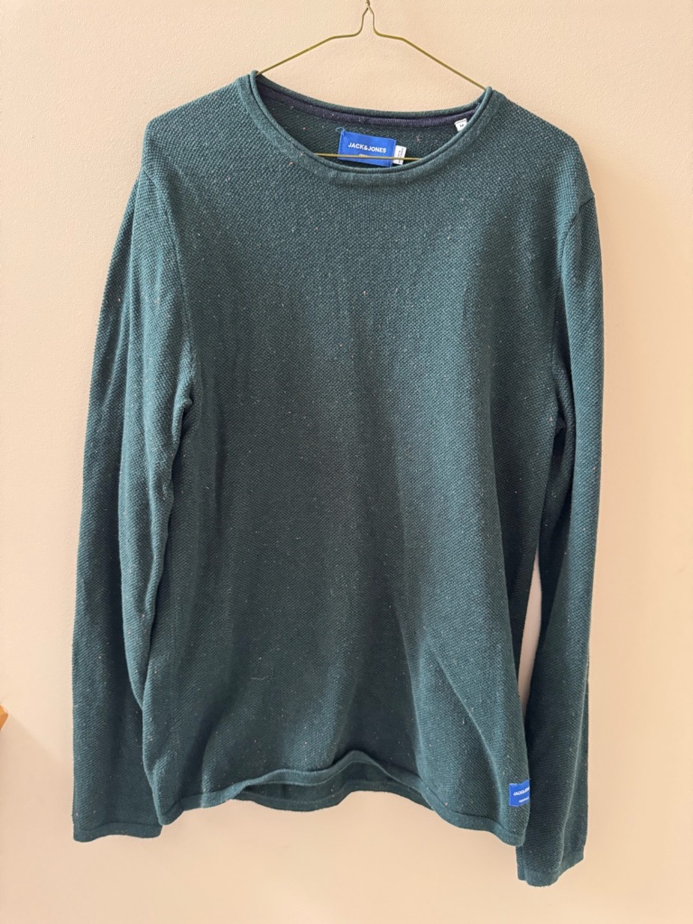 Jack & Jones Men's Crewneck Sweater in Forest Green
